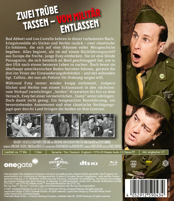 Zwei trübe Tassen - Vom Militär entlassen  (Blu-ray Disc)