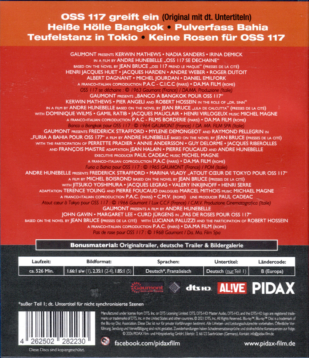 OSS 117 - Collection / Die 5-teilige Original-Filmreihe um den Kult-Agenten  [3 BRs]  (Blu-ray Disc)