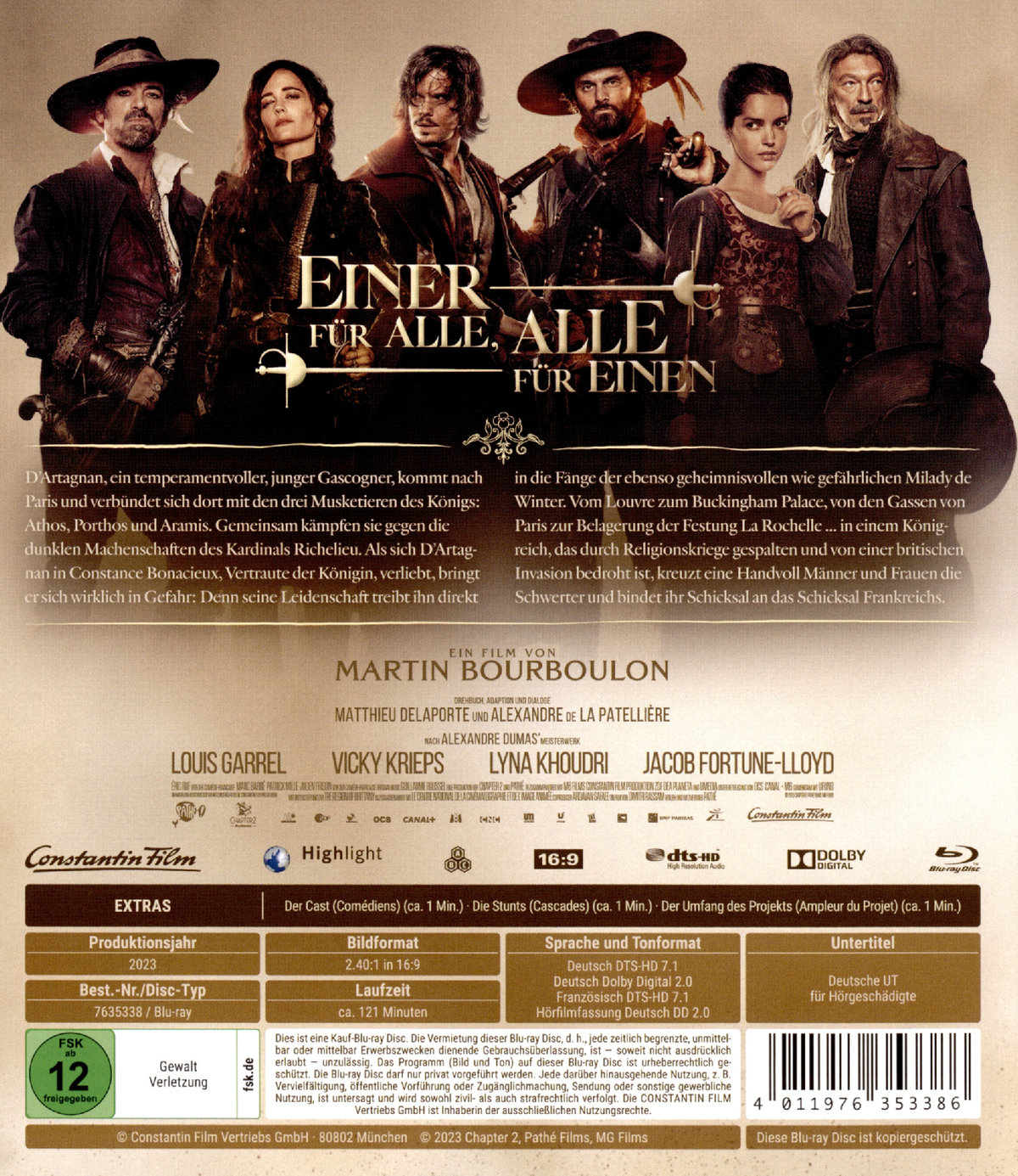 Drei Musketiere, Die  - D'Artagnan (blu-ray)