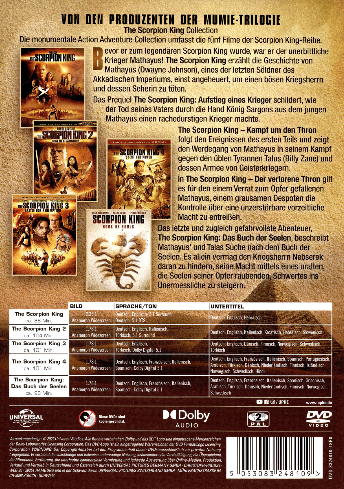 Scorpion King, The - 5 Movie Collection