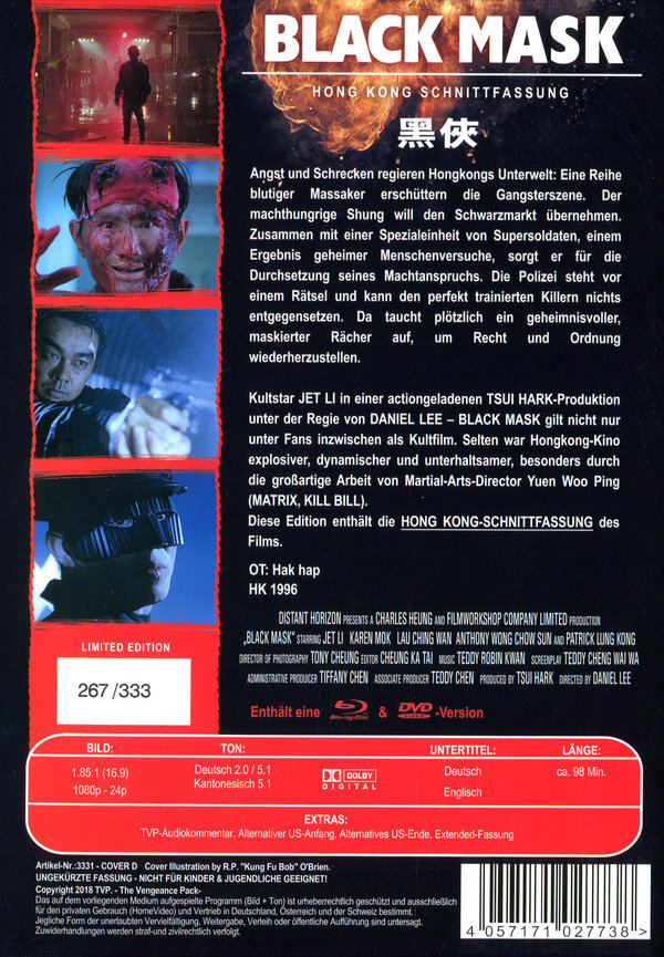 Black Mask - Uncut Mediabook Edition (DVD+blu-ray) (D)