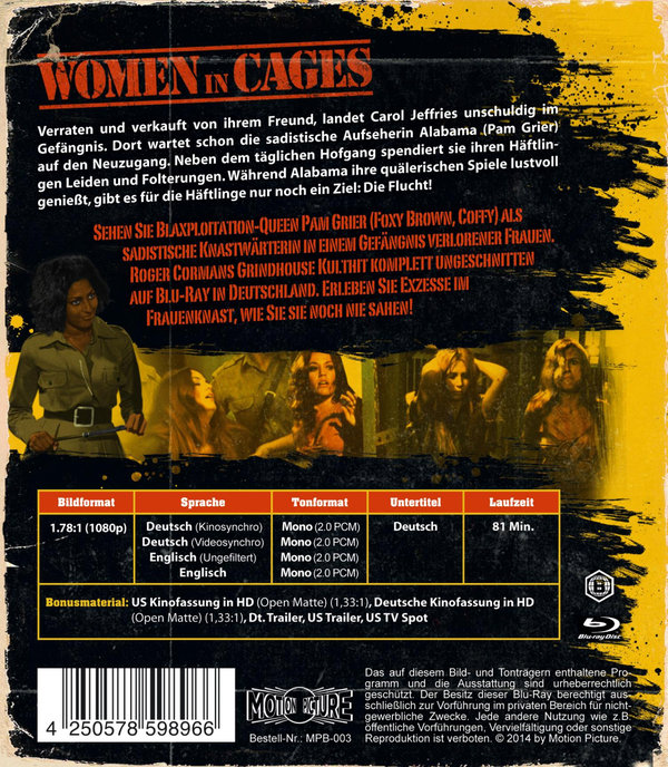 Women in Cages - Frauen hinter Zuchthausmauern (blu-ray)