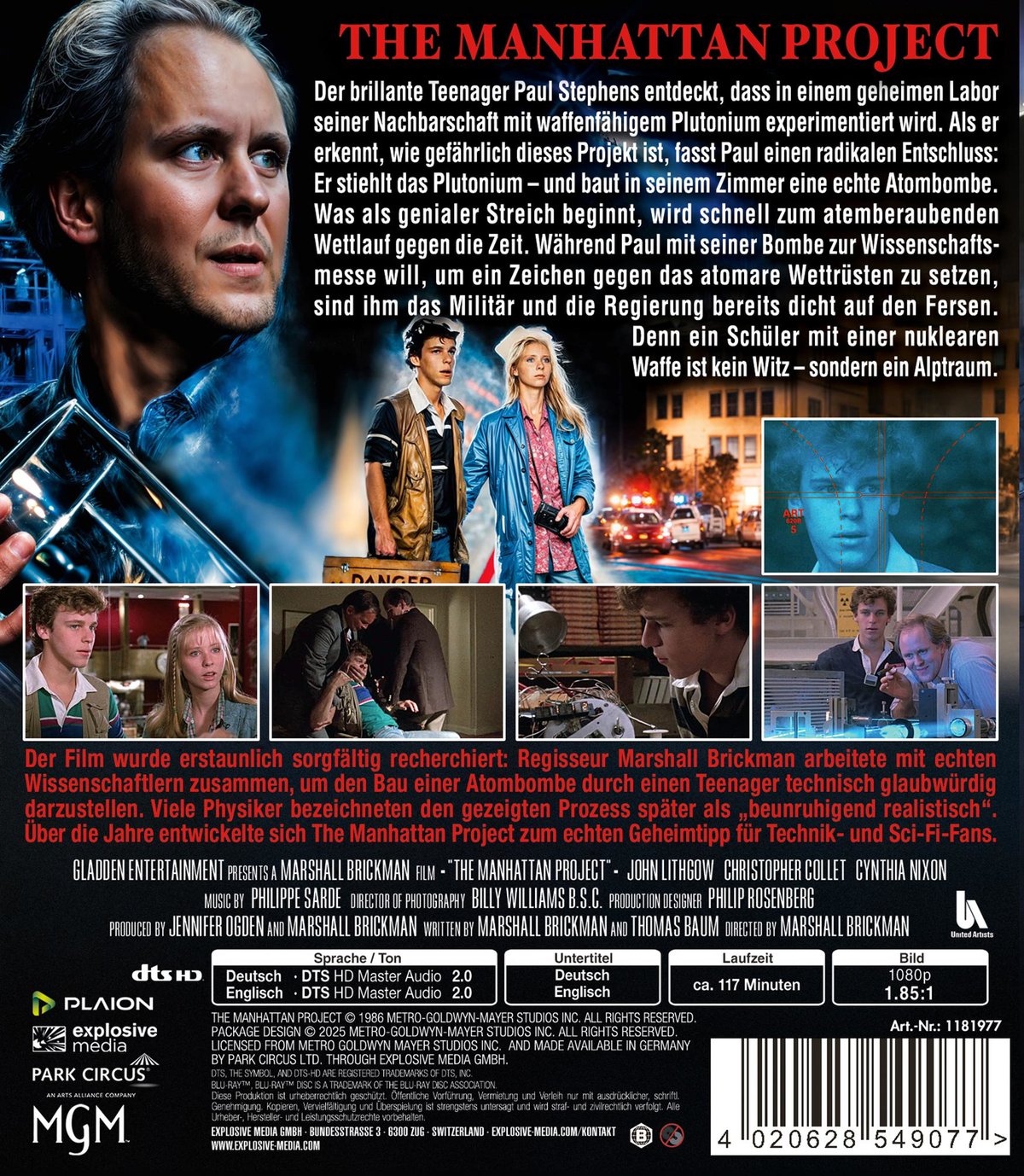 The Manhattan Project - Der atomare Alptraum  (Blu-ray Disc)
