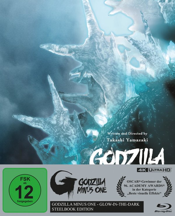 Godzilla Minus One - Glow-in-the-Dark - Steelbook Edition  (4K Ultra HD+3 Blu-rays)