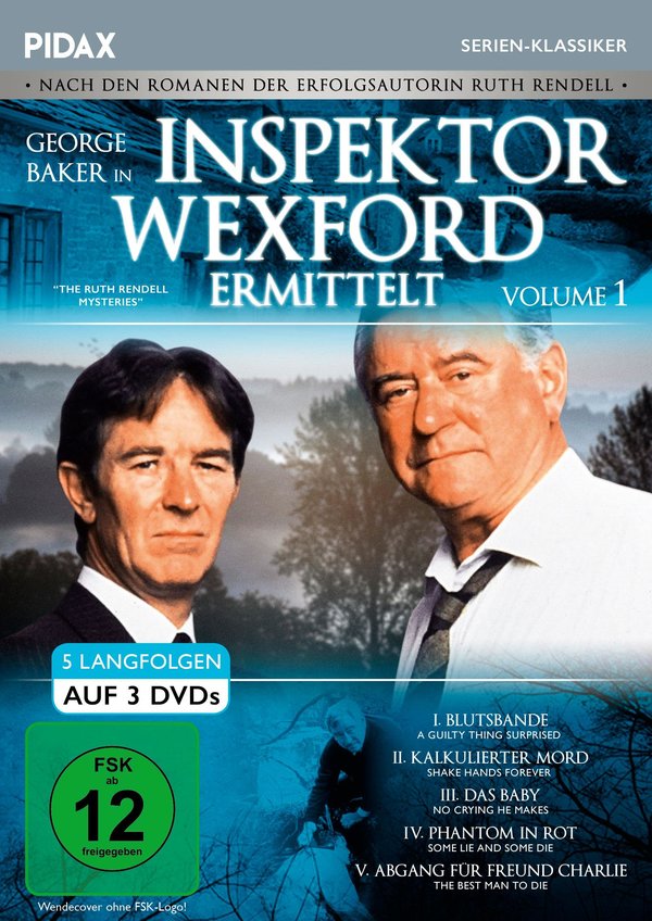 Inspektor Wexford ermittelt, Vol. 1 (The Ruth Rendell Mysteries) / Fünf spannende Langfolgen der legendären Krimiserie nach den Romanen von Ruth Rendell (Pidax Serien-Klassiker) [3 DVDs]  (DVD)