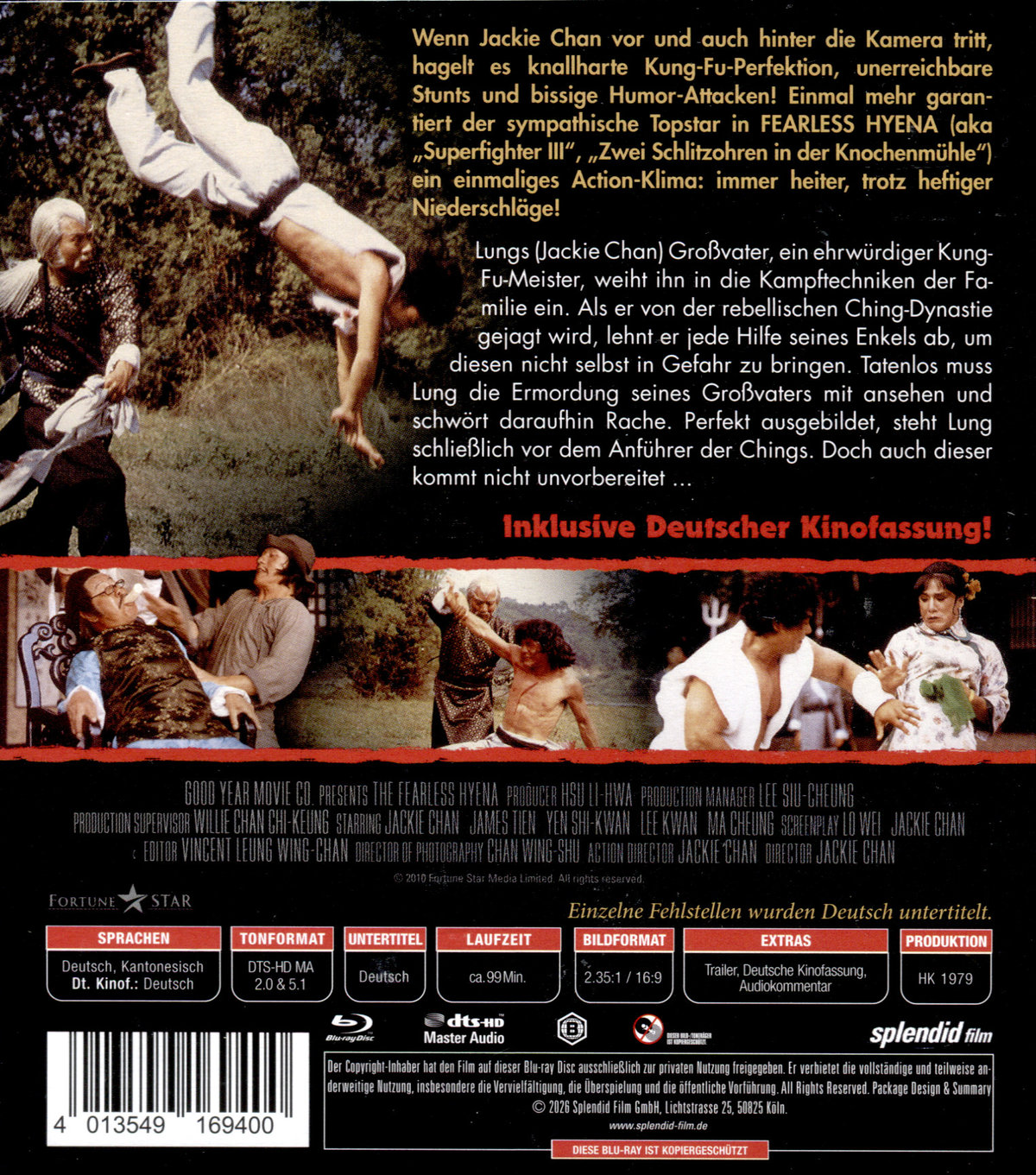 Fearless Hyena - Legacy Collection  (Blu-ray Disc)