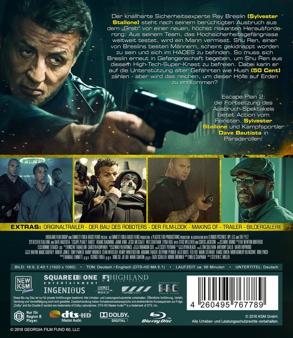 Escape Plan 2 - Hades (blu-ray)