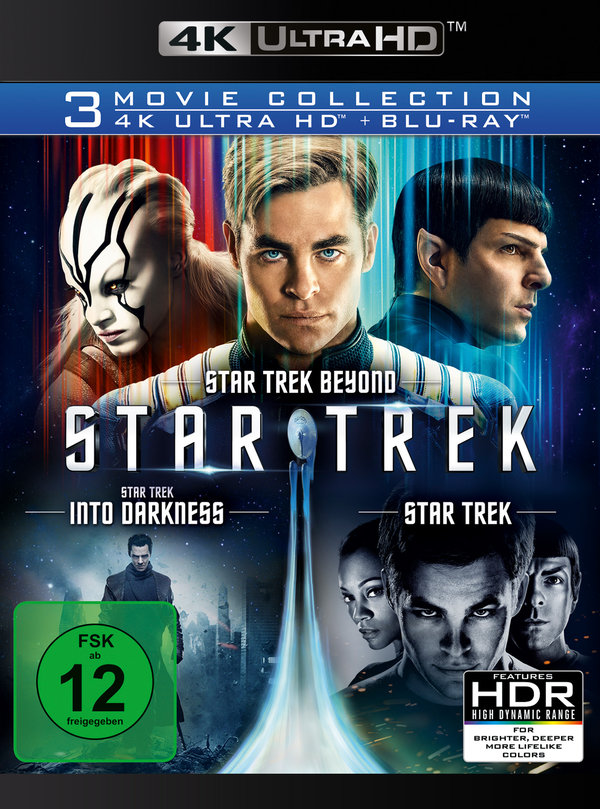 Star Trek - 3-Movie Collection  (4K Ultra HD) (3 Blu-ray 4K) (+ 3 Blu-ray 2D)  (Blu-ray 4K Ultra HD)