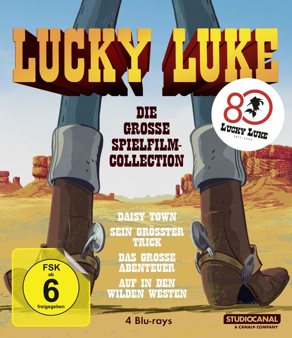Lucky Luke: Die große Spielfilm-Collection  [4 BRs]  (Blu-ray Disc)
