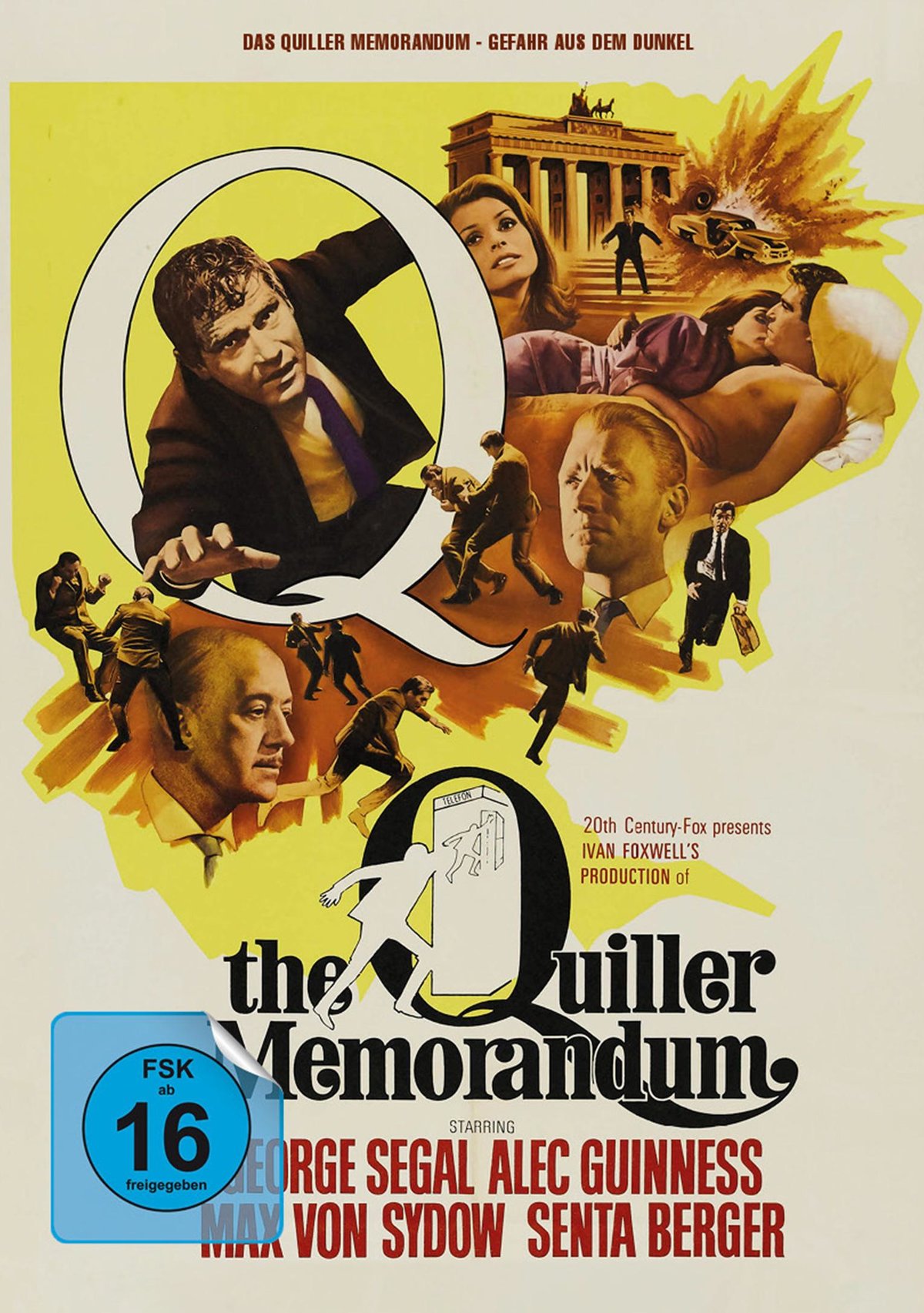 Quiller Memorandum, The - Limited Mediabook Edition (blu-ray) (Cover weiß/gelb)