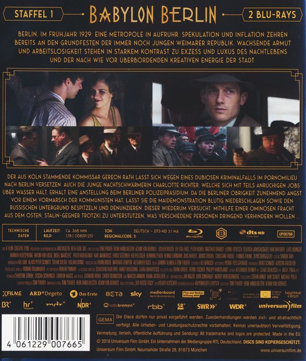 Babylon Berlin - Staffel 1  [2 BRs]  (Blu-ray Disc)
