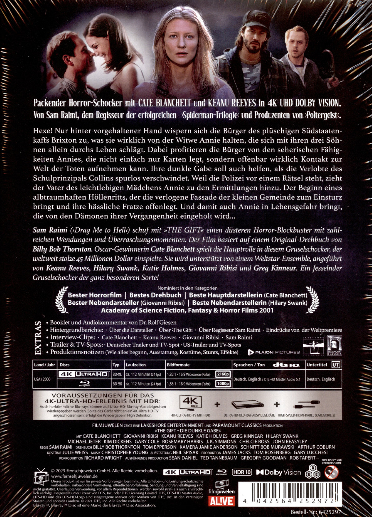 The Gift - Die dunkle Gabe - Uncut Mediabook Edition  (4K Ultra HD+blu-ray)