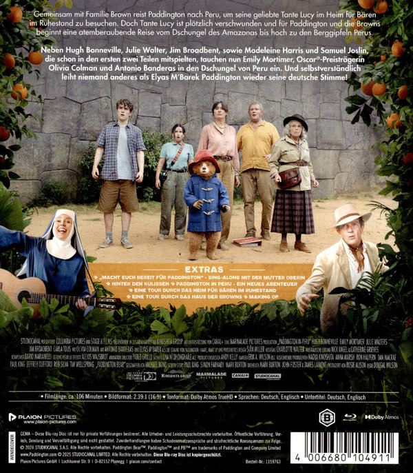 Paddington in Peru  (Blu-ray Disc)