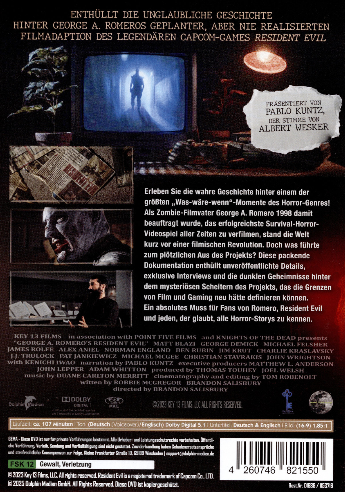 George A. Romero's Resident Evil - A Documentary  (DVD)