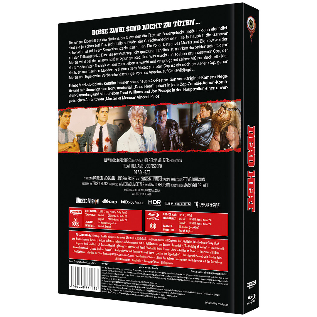 Dead Heat - Uncut Mediabook Edition  (4K Ultra HD+blu-ray) (D)