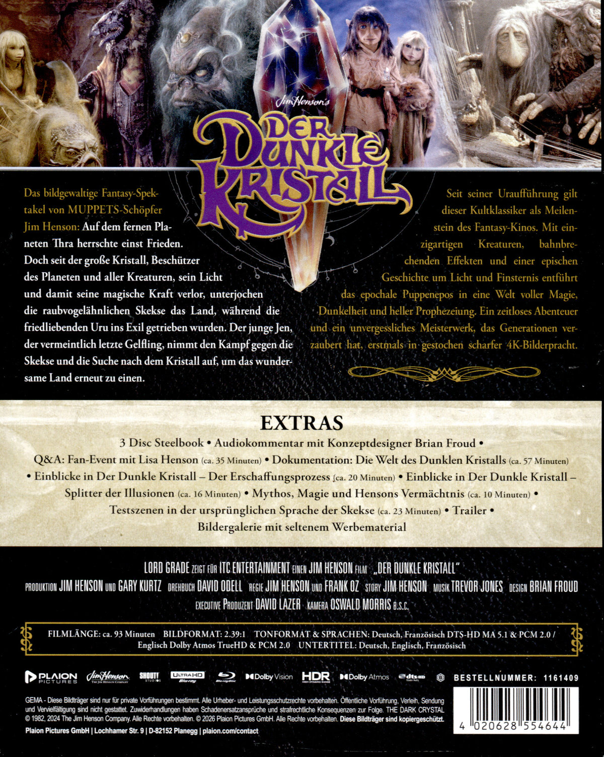 Der dunkle Kristall - Limited Steelbook Edition  (4K Ultra HD+blu-ray)