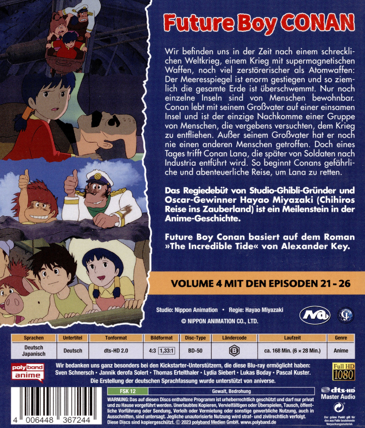FUTURE BOY CONAN - Vol. 4 LTD. - Limited Edition mit Art Cards  (Blu-ray Disc)