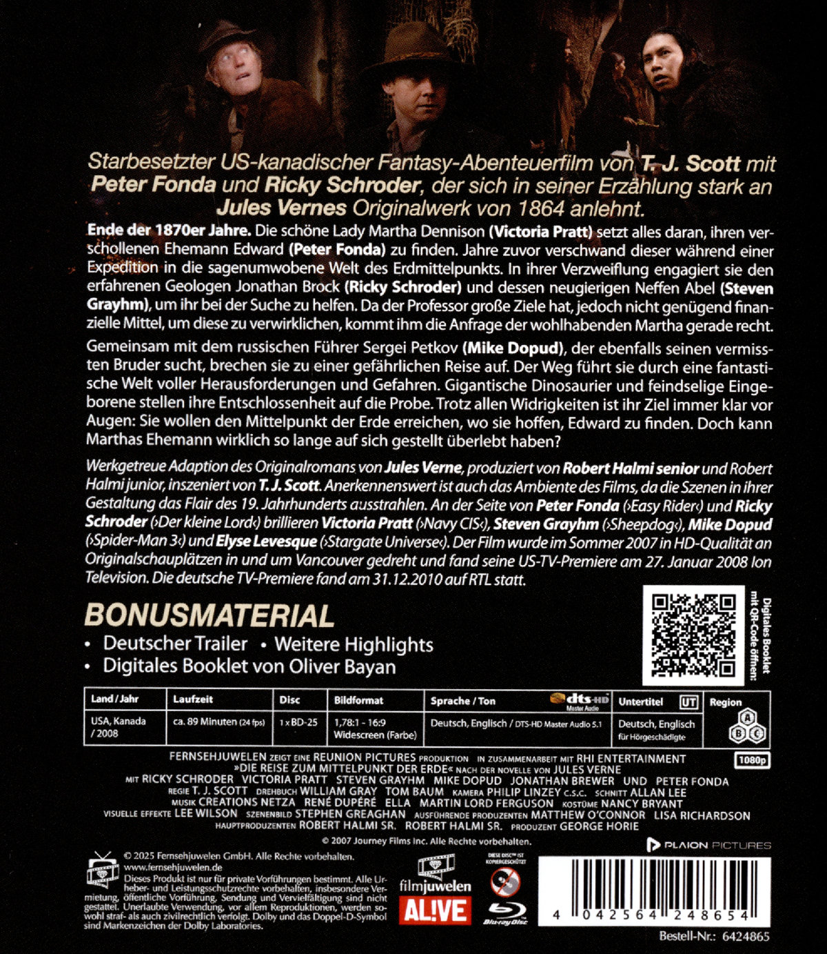 Die Reise zum Mittelpunkt der Erde (Journey to the Center of the Earth)  (Blu-ray Disc)
