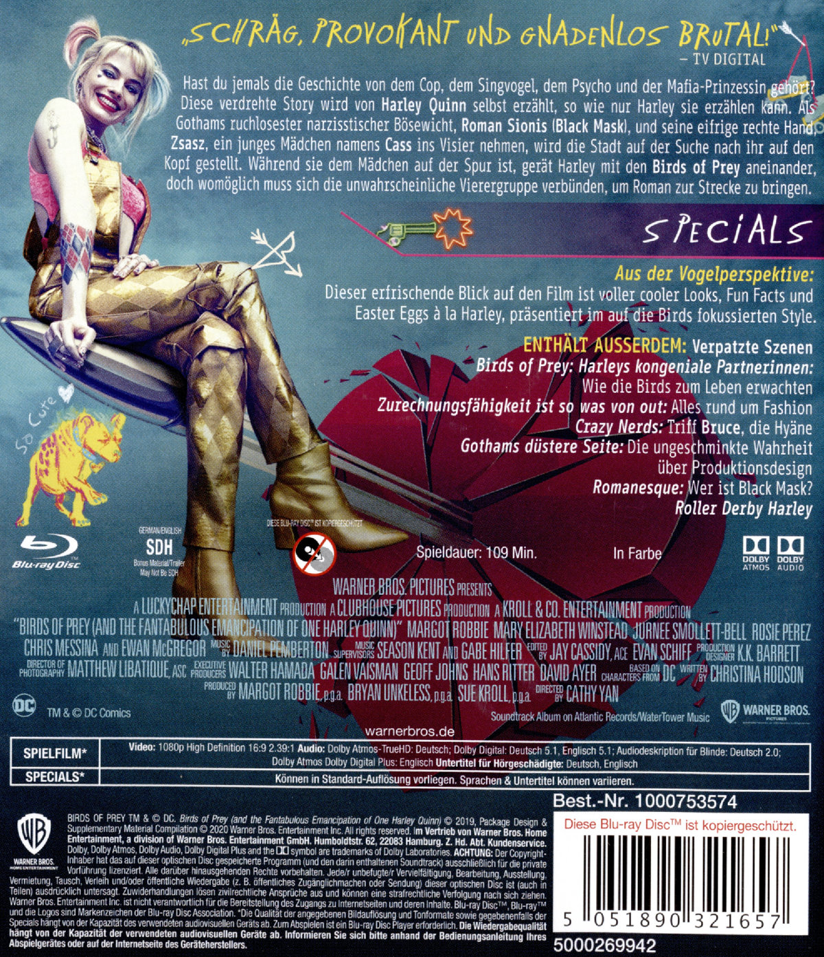 Birds of Prey - The Emancipation of Harley Quinn (blu-ray)