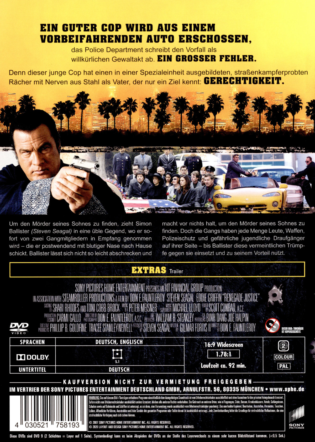 Urban Justice - Blinde Rache - Uncut Version  (DVD)