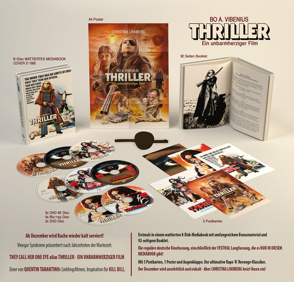 Thriller - Ein unbarmherziger Film - Uncut Mediabook Edition  (DVD+blu-ray+4K Ultra HD) (D)