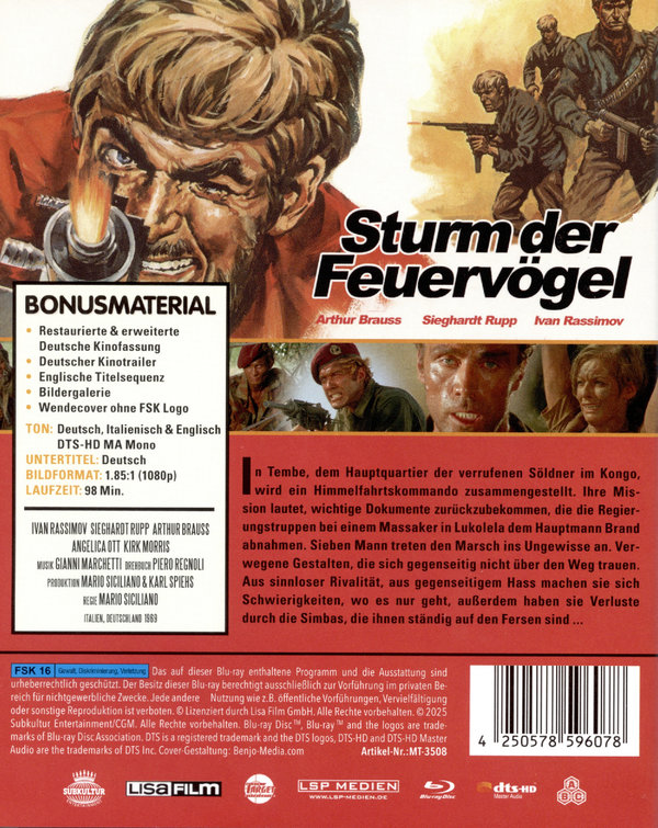 Sturm der Feuervögel (7 dreckige Teufel) - Lisa Film Kollektion #14  (UNCUT)  (Blu-ray Disc) Sturm der Feuervögel (7 dreckige Teufel) - Lisa Film Kollektion #14  (UNCUT)  (Blu-ray Disc)
