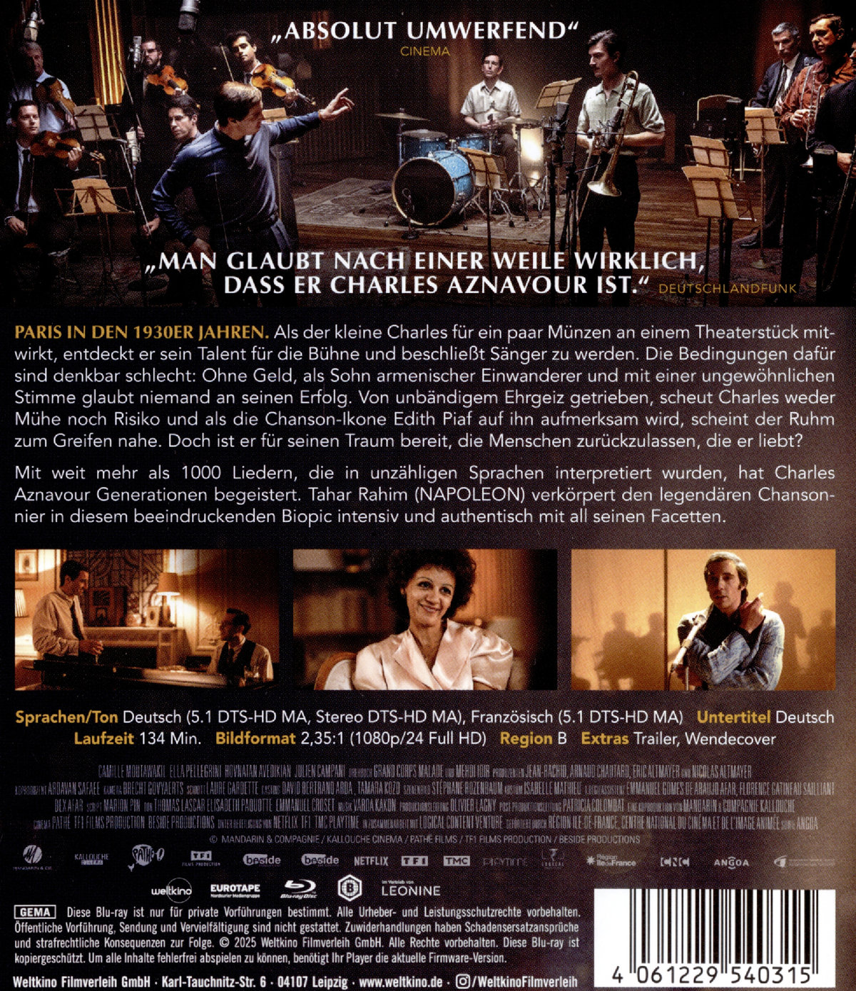 Monsieur Aznavour  (Blu-ray Disc) Monsieur Aznavour  (Blu-ray Disc)