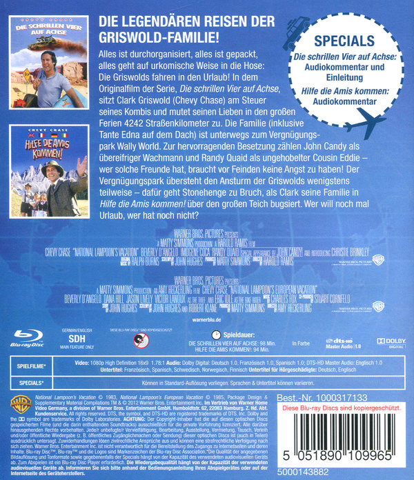 Die schrillen Vier auf Achse/Hilfe, die Amis kommen  [2 BRs]  (Blu-ray Disc)