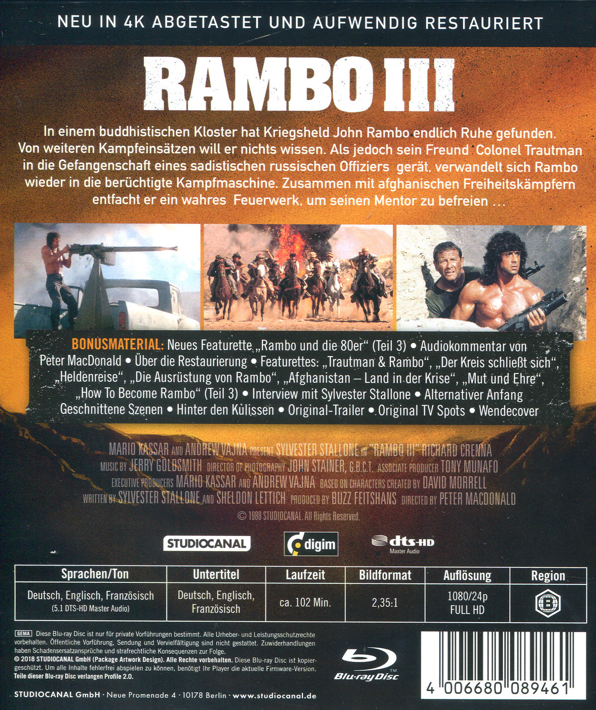 Rambo 3 - Uncut (blu-ray)