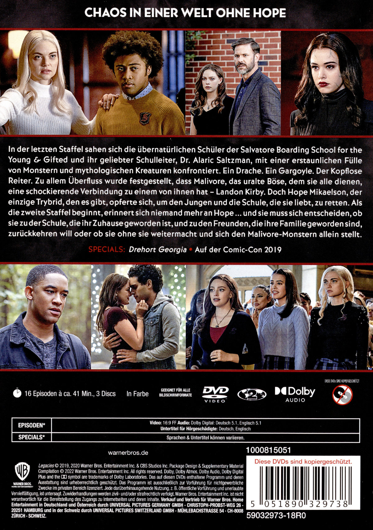 Legacies: Staffel 2  [3 DVDs]  (DVD)