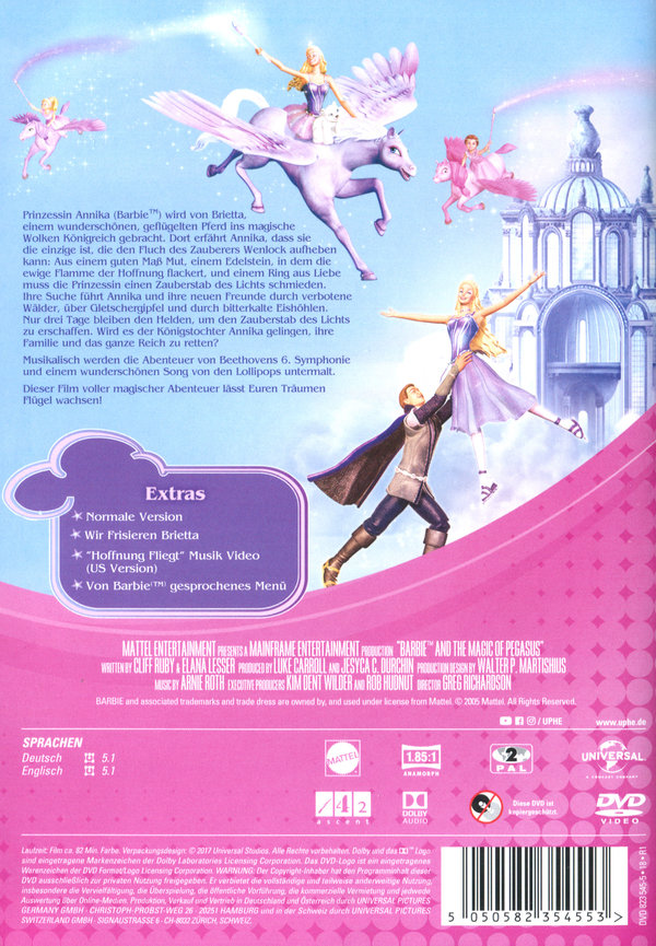 Barbie und der geheimnisvolle Pegasus  (+ 4 3D-Brillen)  (DVD)