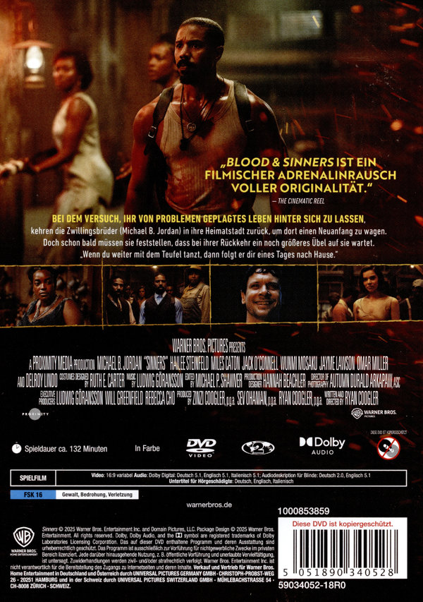 Blood & Sinners  (DVD)