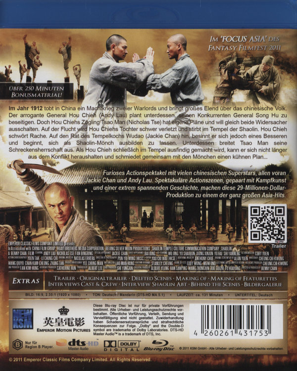 Shaolin (blu-ray)