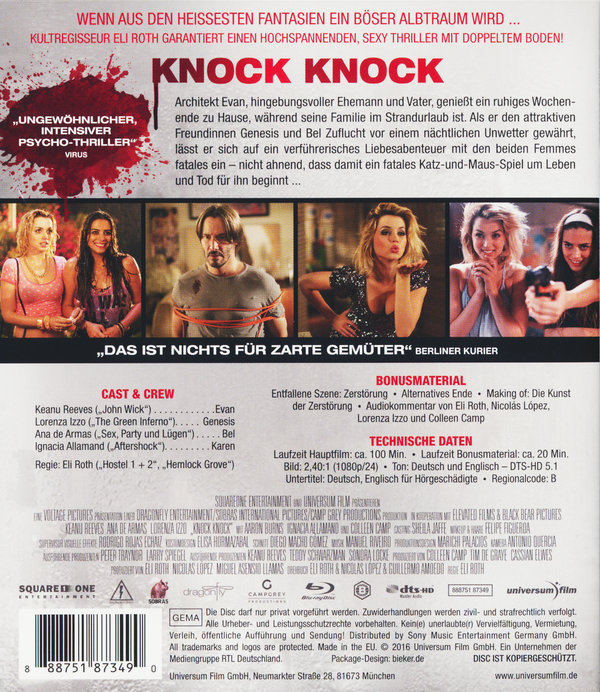 Knock Knock (blu-ray)