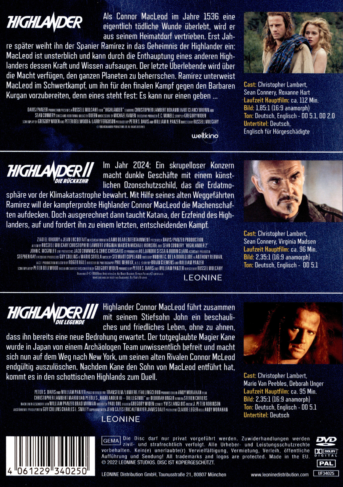 Highlander - Trilogie