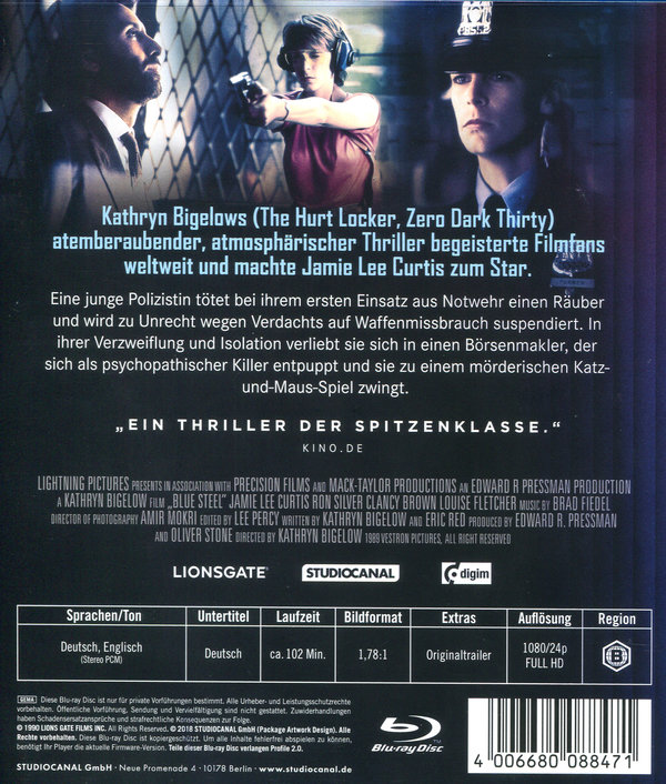 Blue Steel - Digital Remastered (blu-ray)