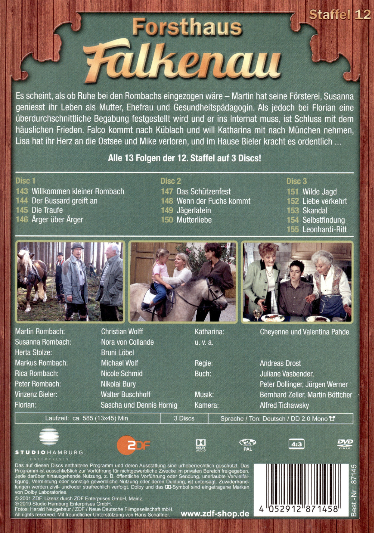 Forsthaus Falkenau - Staffel 12  [3 DVDs]  (DVD)