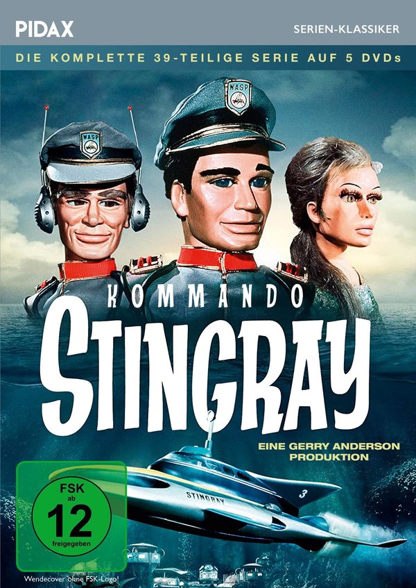 Kommando Stingray / Die komplette 39-teilige Serie von Gerry Anderson ("UFO", "Thunderbirds", "Space Cops“) (Pidax Serien-Klassiker) [5 DVDs]  (DVD)