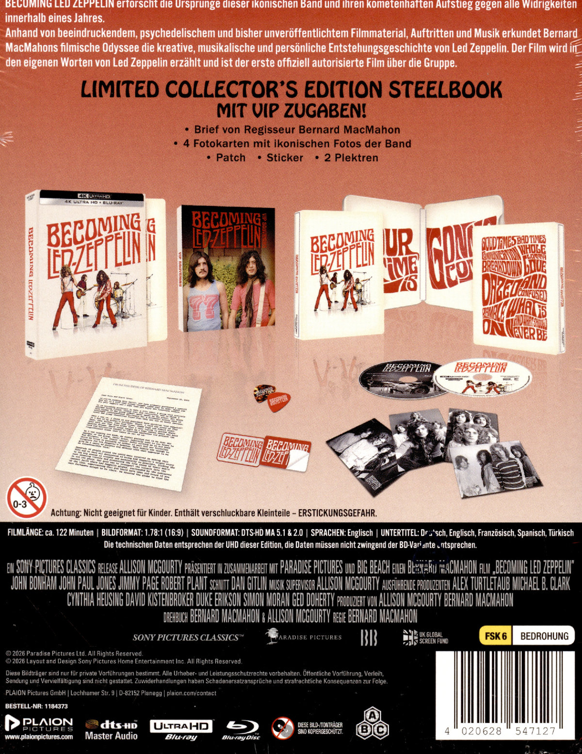 Becoming Led Zeppelin (Collector's Edition)  (4K Ultra HD) (+ Blu-ray)