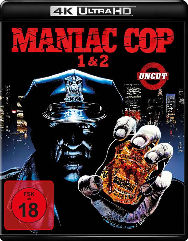 Maniac Cop 1 & 2 (uncut)  (4K Ultra HD) (+ Blu-ray)