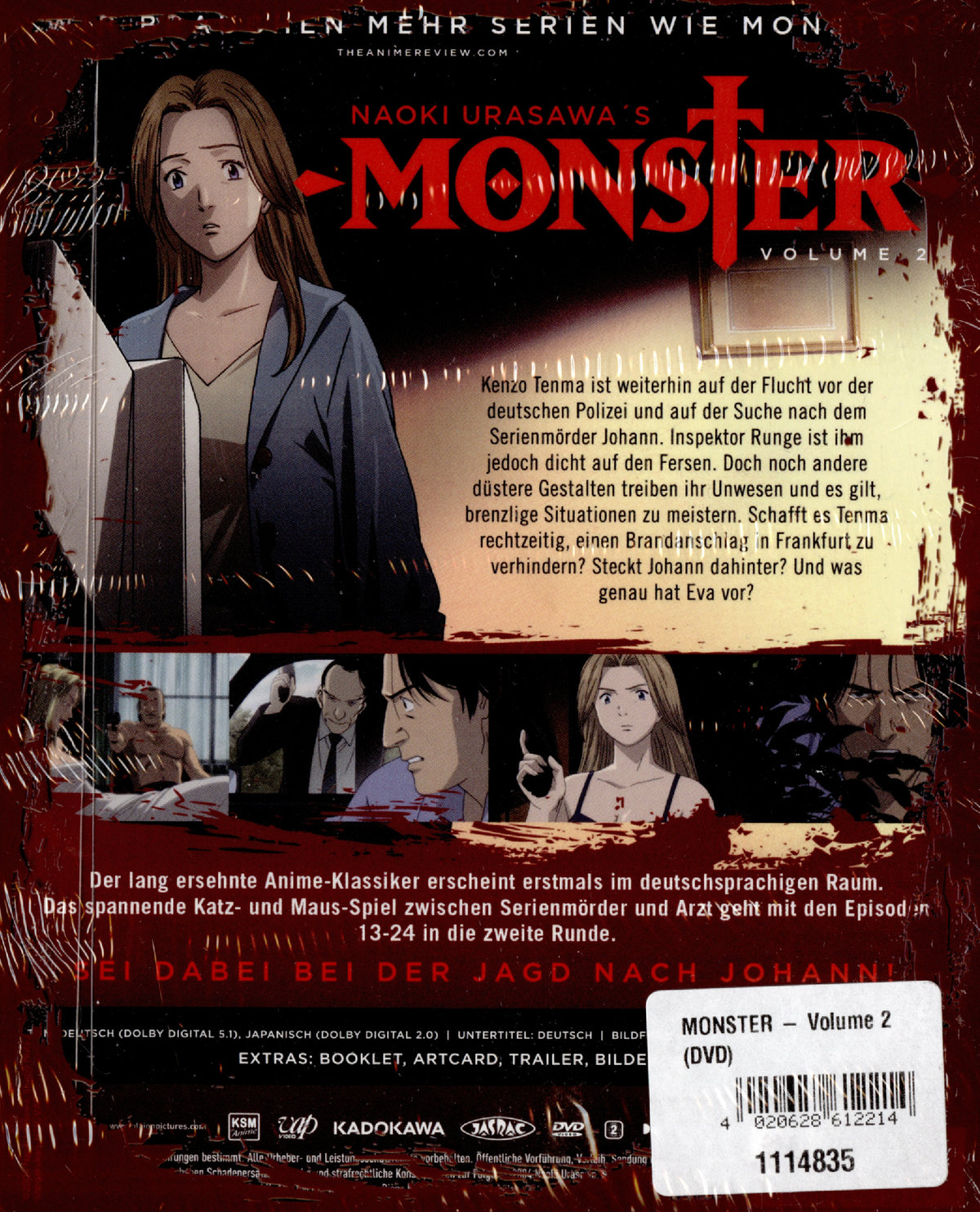 MONSTER - Volume 2 (Ep. 13-24) - Steelbook  [2 DVDs]  (DVD)