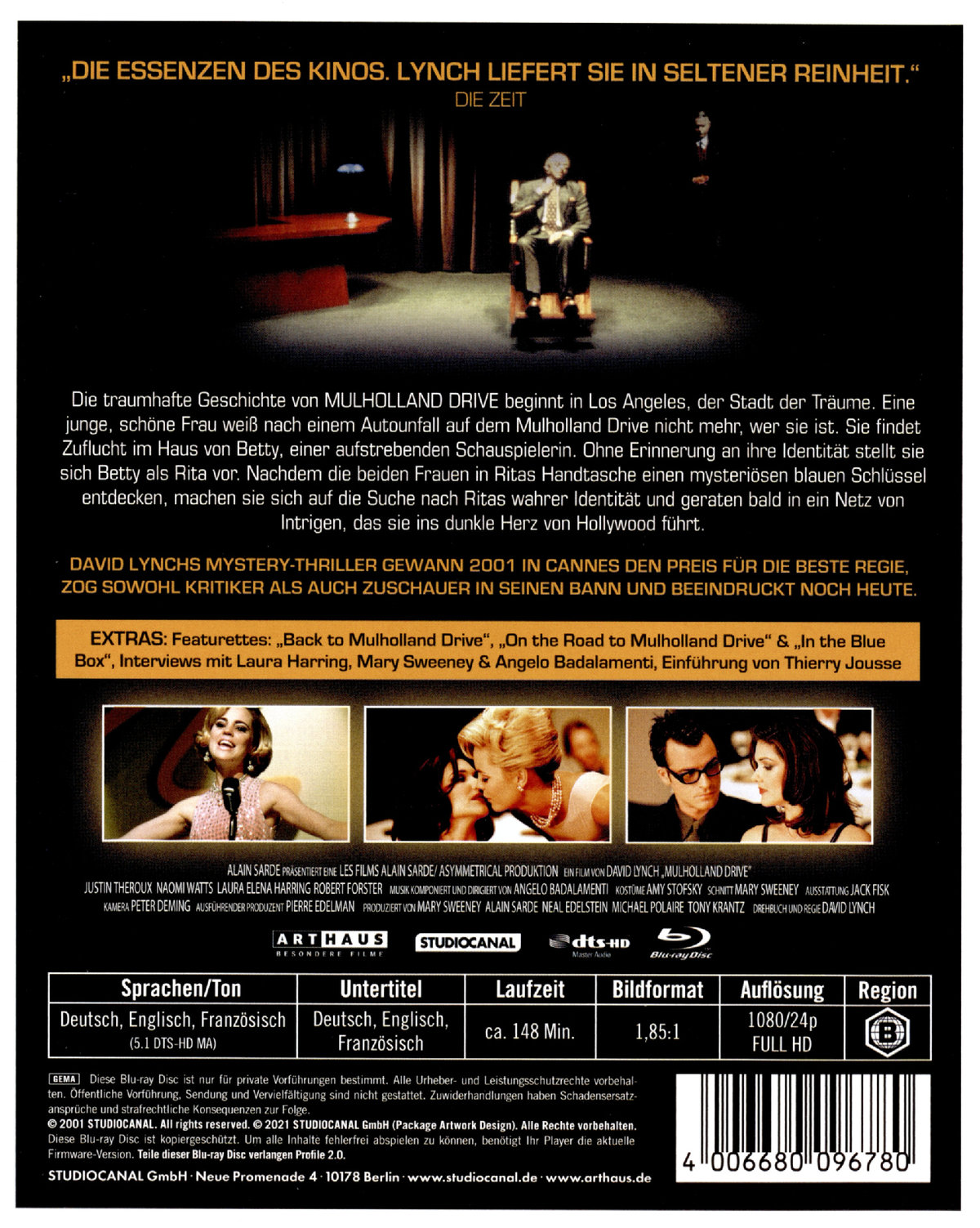Mulholland Drive - Special Edition (blu-ray)
