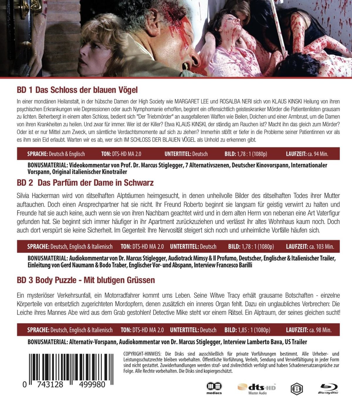 HORROR BLU-RAY BUNDLE NR. 19  [3 BRs]  (Blu-ray Disc)