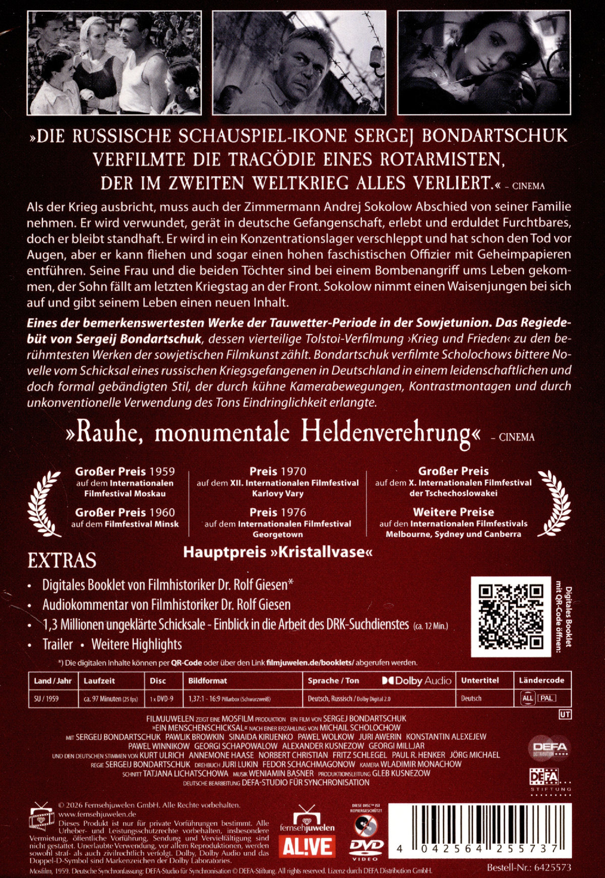 Ein Menschenschicksal (Filmjuwelen / DEFA)  (DVD)