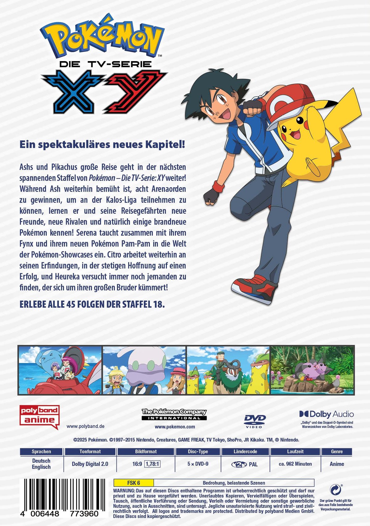 Pokémon - Die TV-Serie: XY - Staffel 18  [6 DVDs]  (DVD)