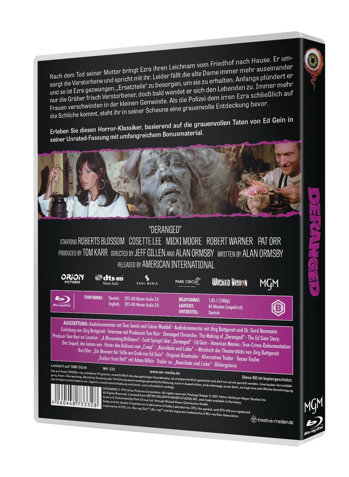 Deranged - Geständnisse eines Nekrophilen - Uncut Edition (blu-ray)