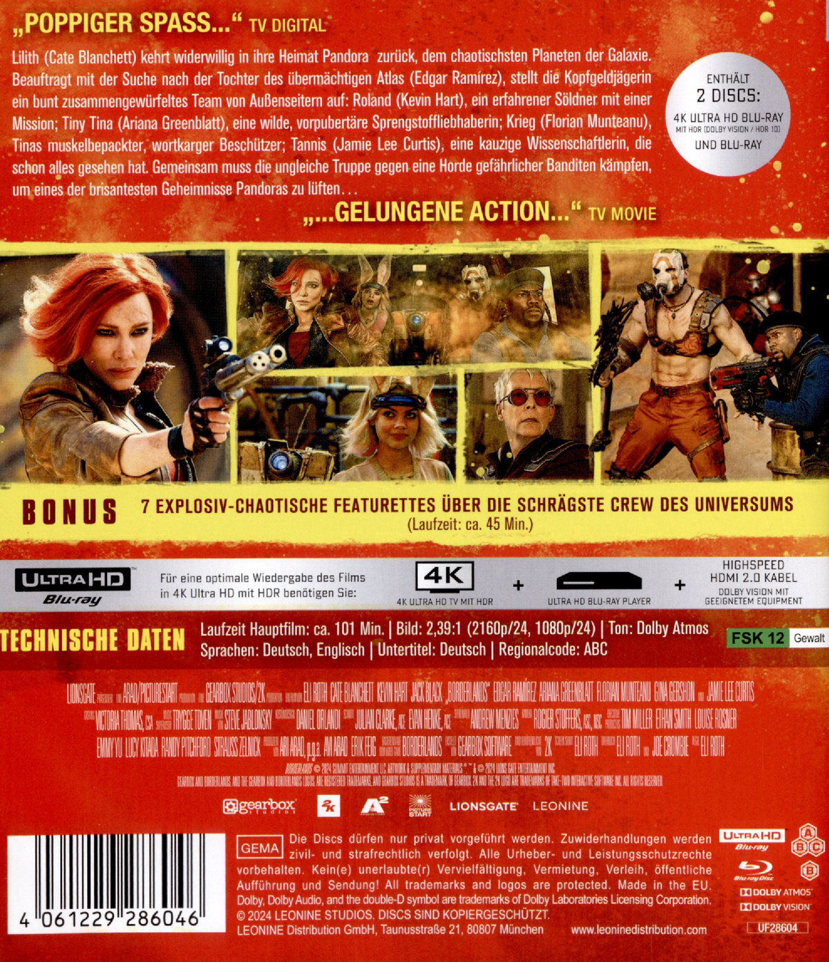 Borderlands  (4K Ultra HD + Blu-ray)  (Blu-ray 4K Ultra HD)
