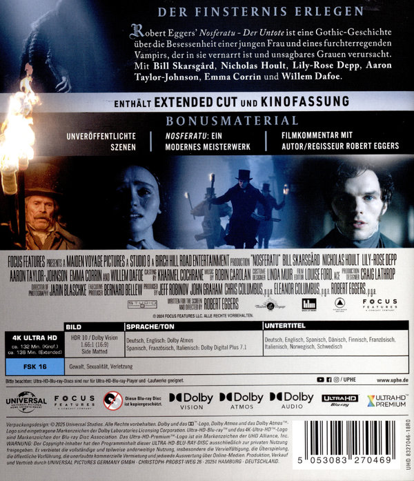Nosferatu - Der Untote  (4K Ultra HD) 