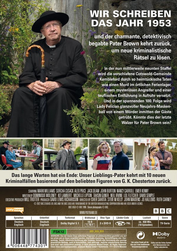Father Brown - Staffel 9  [3 DVDs]  (DVD)
