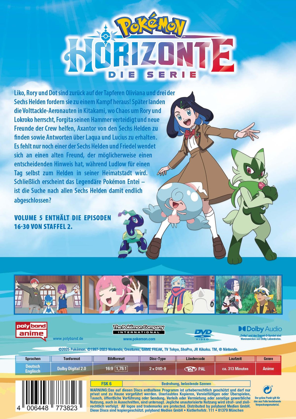 Pokémon Horizonte - Volume 5  [2 DVDs]  (DVD)